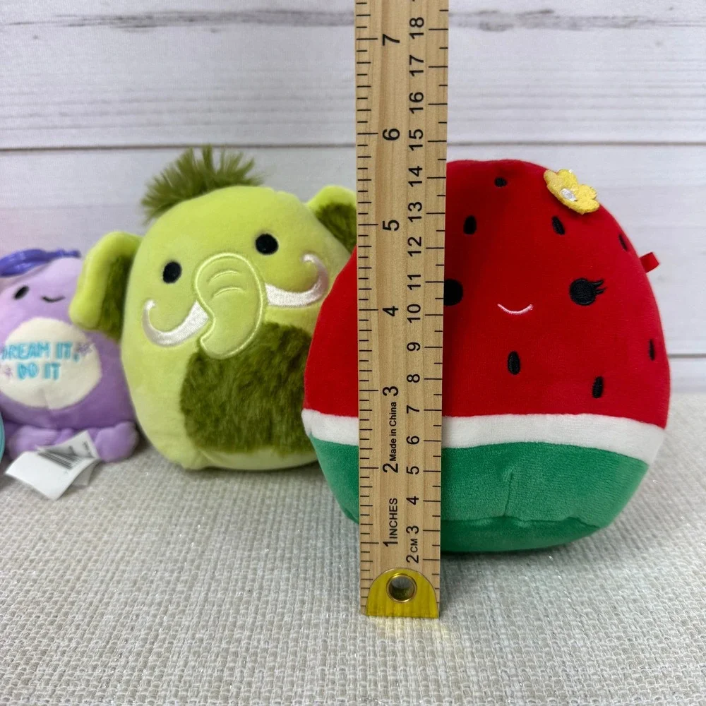 Lot of 4 Squishmallows Plushies FuzzAMallows‎ Kyla Farhad Watermelon Octopus - Picture 4 of 5